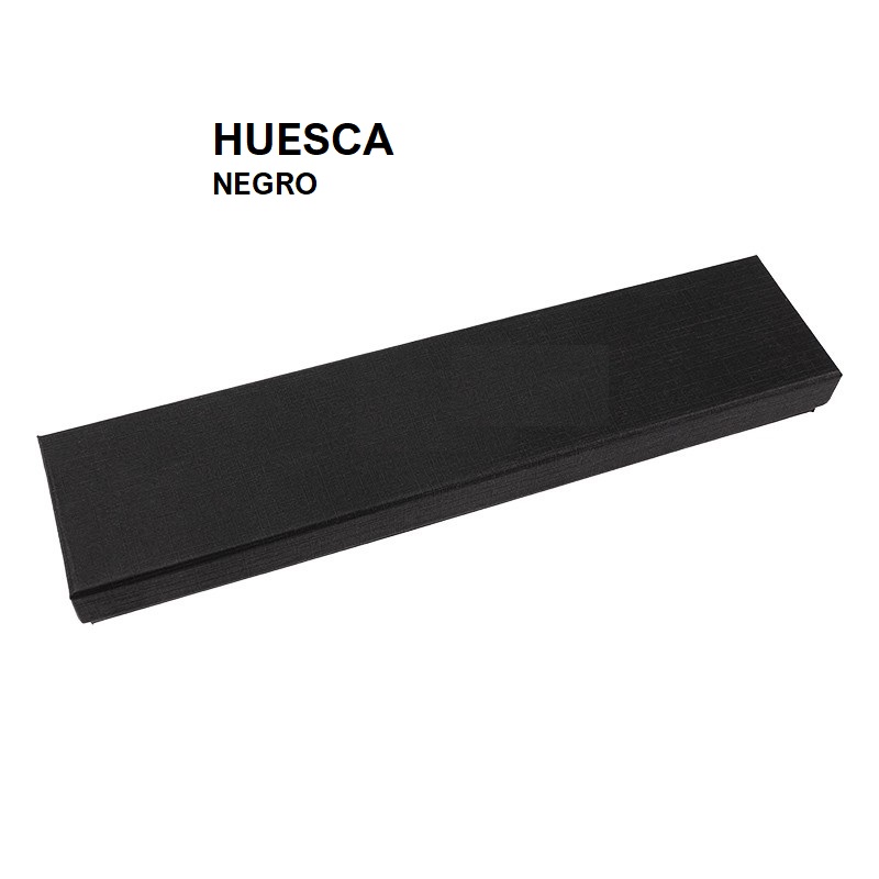 Caja HUESCA negra, Pulsera 233x53x23 mm.